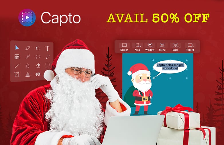Capto Christmas offers on video editing and video capture app
