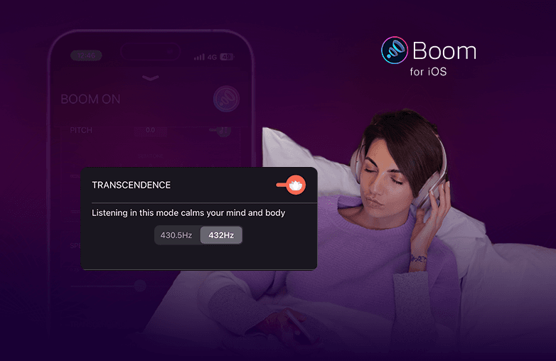 Turn on transcendence mode to calm your mind