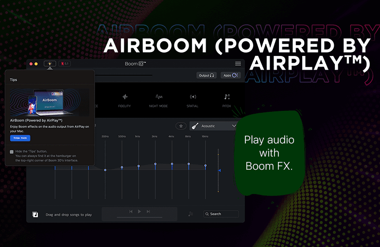 Boom 3D's AirBoom feature