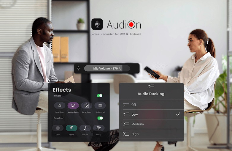 AudiOn Best voice recording apps for interviews