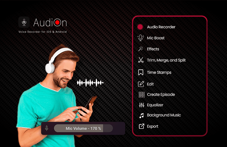 AudiOn Record and edit audio