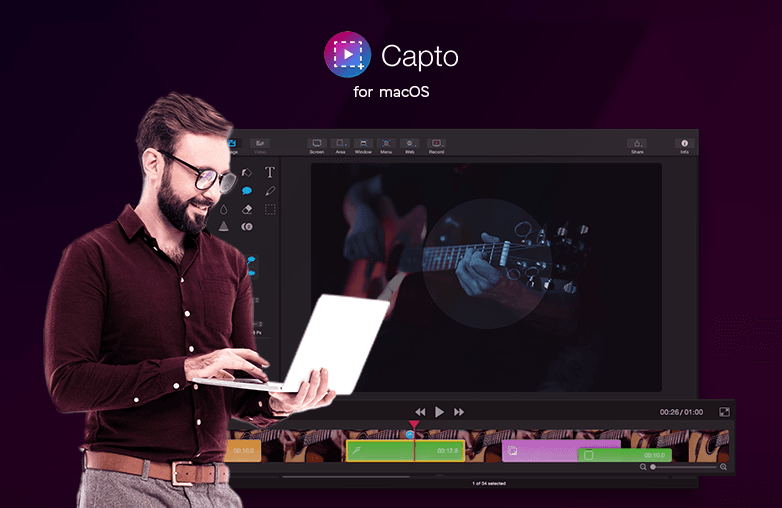 Educational video recording on a Mac