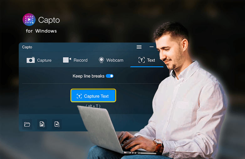 Converting image text to editable format