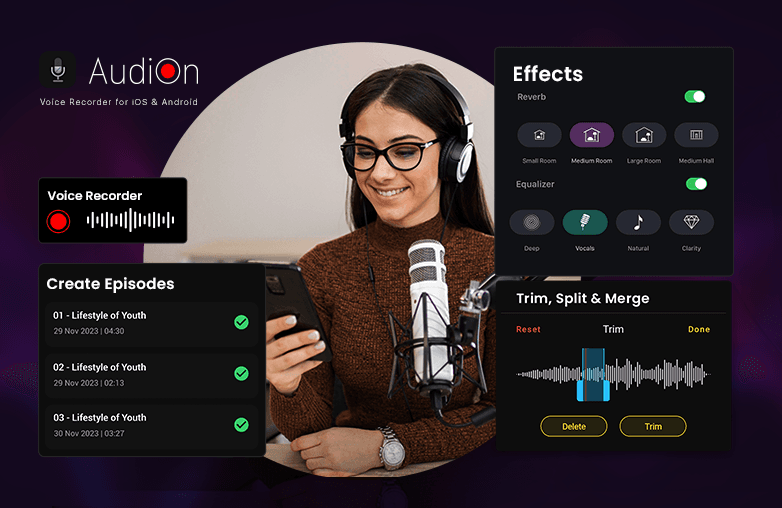 AudiOn Podcast Recording Apps