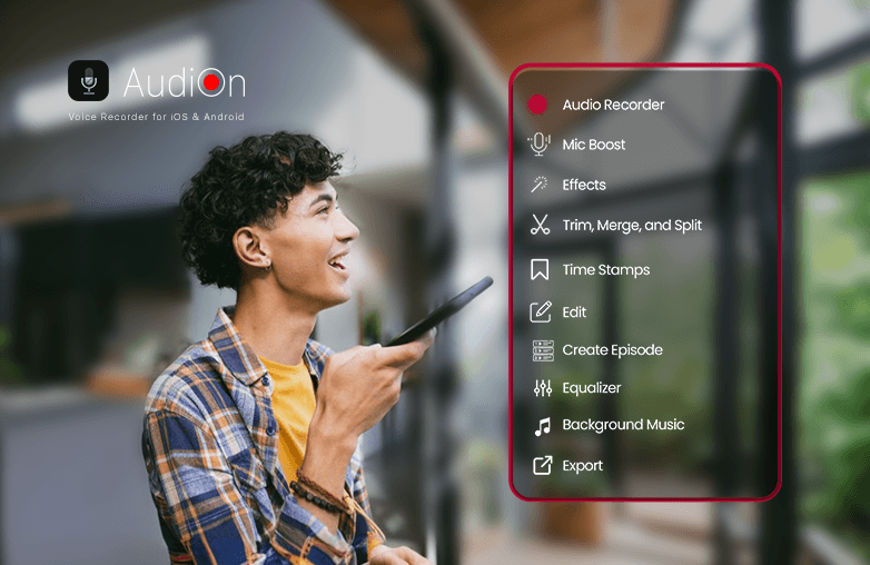 Enhance your voice recordings with AudiOn