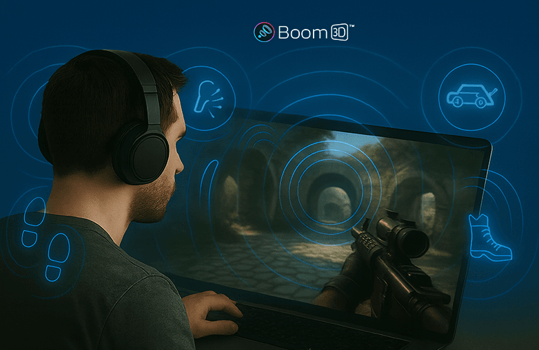 Gaming sound enhancers like Boom 3D offer various audio effects