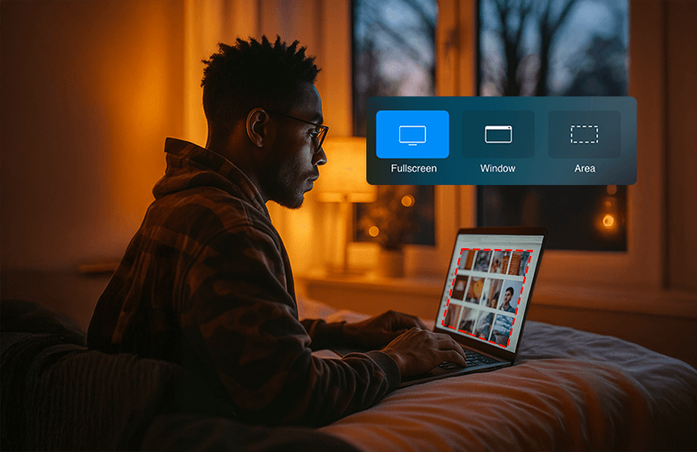Screen recording with voice-over example