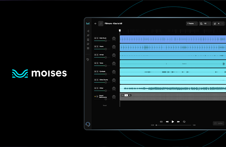 before and after audio stem separation waveform