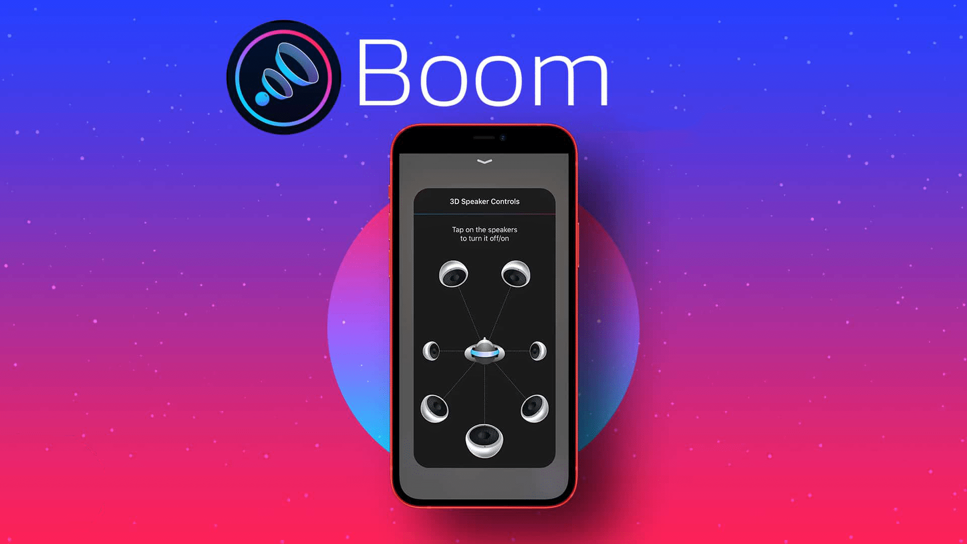 App interface of Boom equalizer