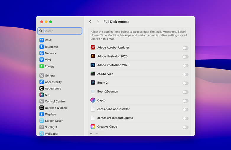Change App Permissions on Mac