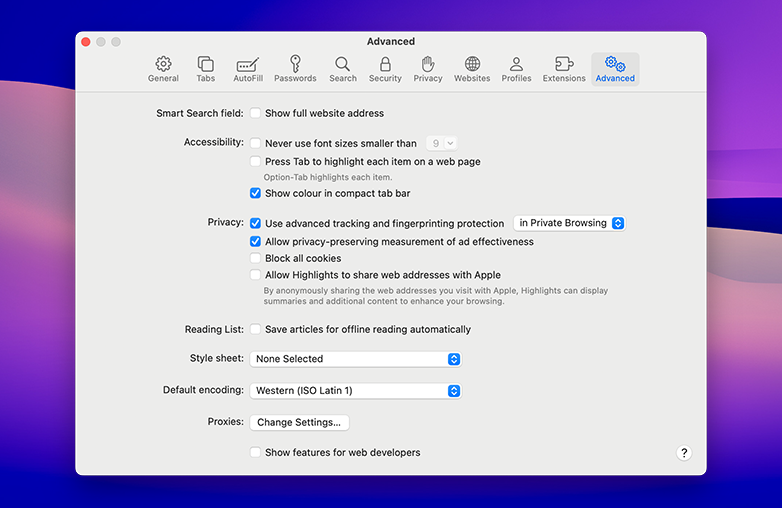 Clear Cache in Safari