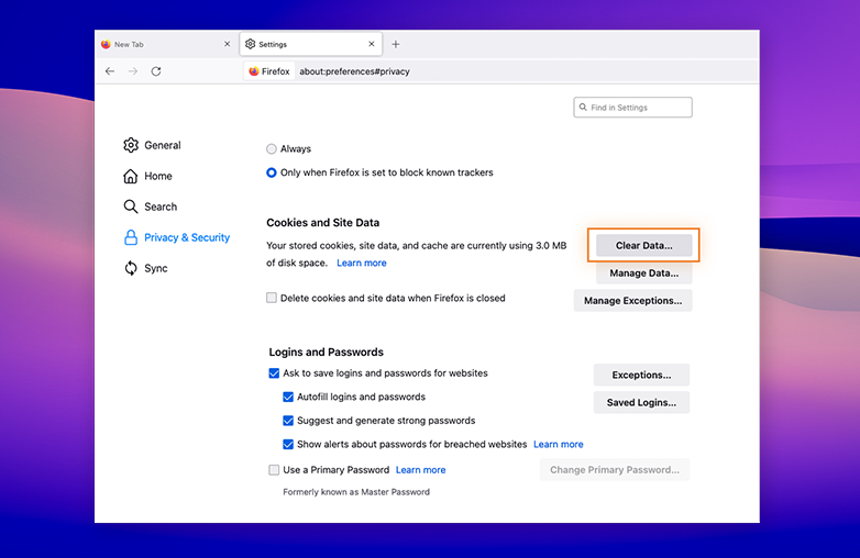 Delete Tracking Cookies in Chrome