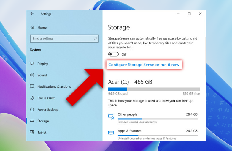 Find and Delete Large Files to Free Up Space