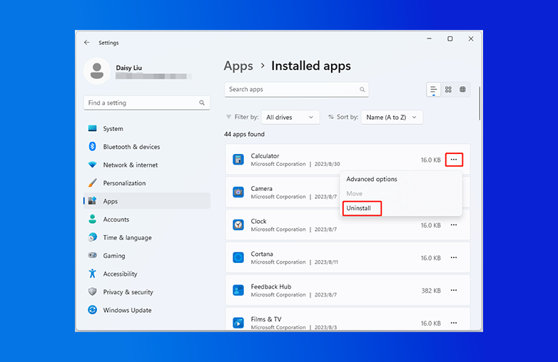 Removing unused apps safely on Windows PC