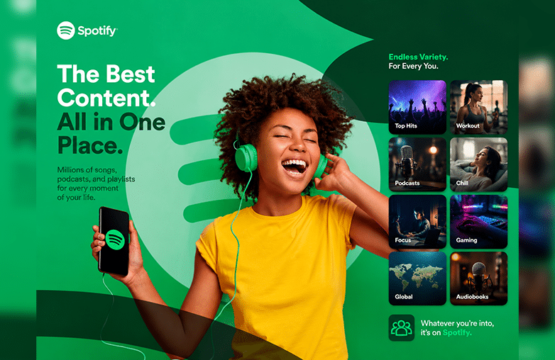 Winner - Spotify for content variety