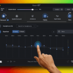 Manual EQ graphic equalizer with adjustable frequency bands