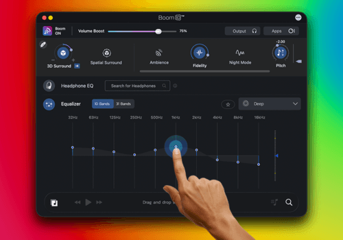 Manual EQ graphic equalizer with adjustable frequency bands