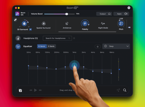 Manual EQ graphic equalizer with adjustable frequency bands