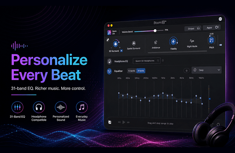 Boom 3D is an immersive audio software