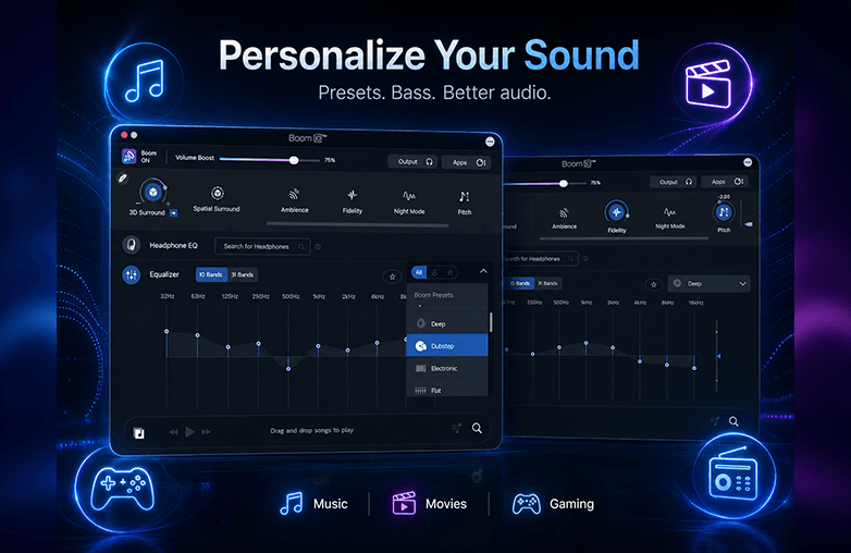 Feature Overview Boom 3D vs FXSound