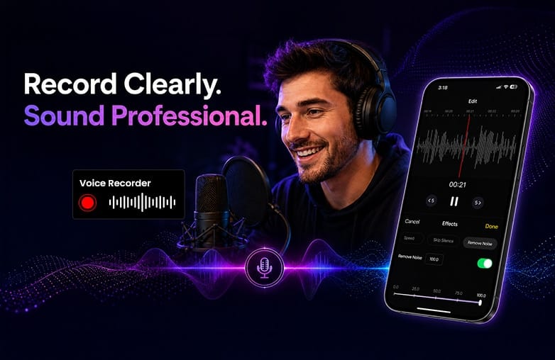 Removing background noise from voice recordings
