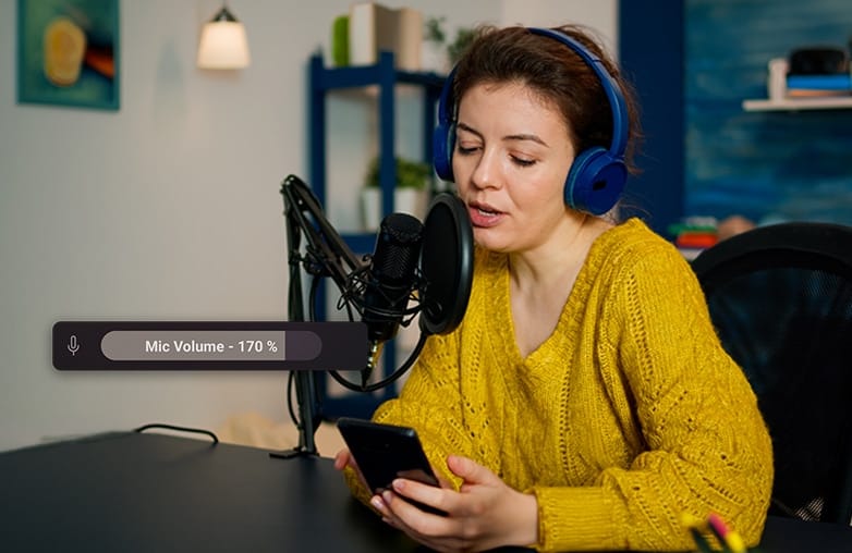 Podcast recording and voice enhancement
