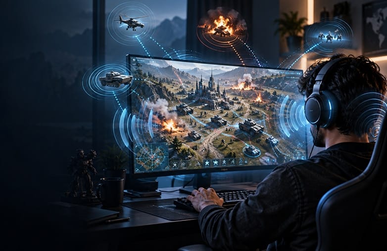 Immersive strategy game soundscape with Boom 3D