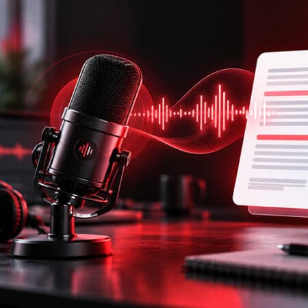 Podcast Transcription with AudiOn