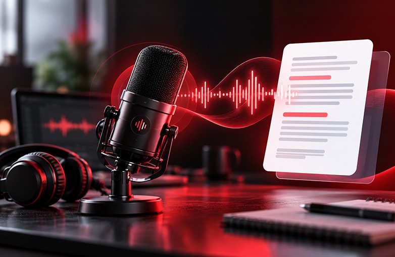 Podcast Transcription with AudiOn