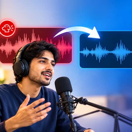 Remove dog barking from a recording with AudiOn