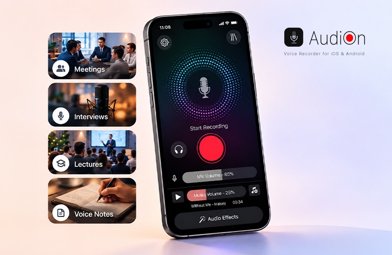 Voice recorder and editor app